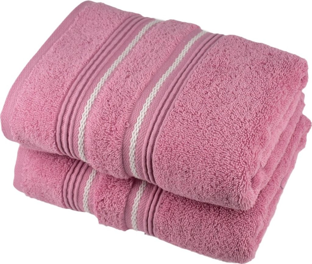 Handtuch STRIPE rosa 50x90 cm 500 g/m²