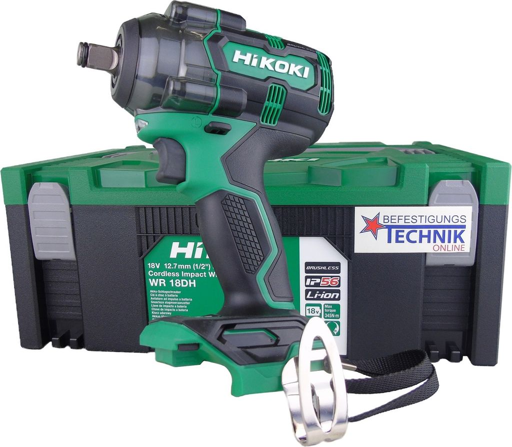 HIKOKI Hitachi 18,0 Volt Akku Schlagschrauber WR18DH Basic Produktbild 