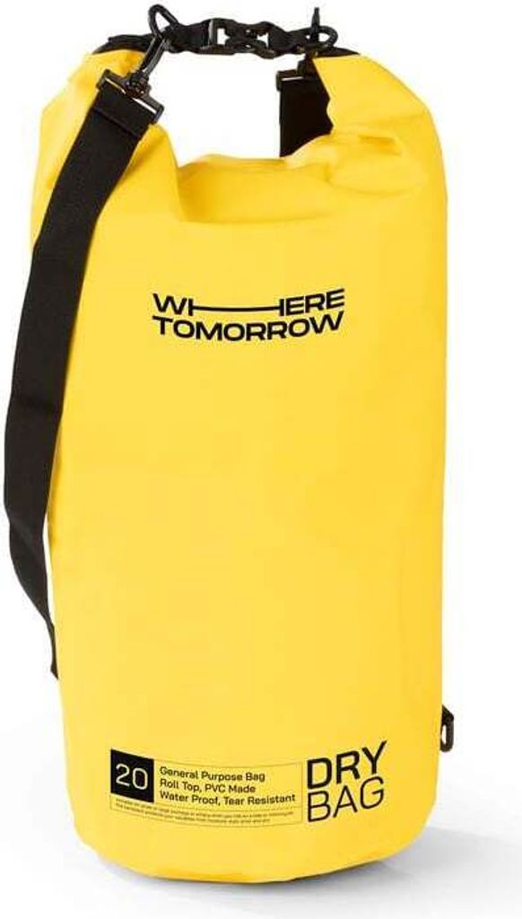 Where Tomorrow PVC dry bag - Style 01 - 20L - gelb