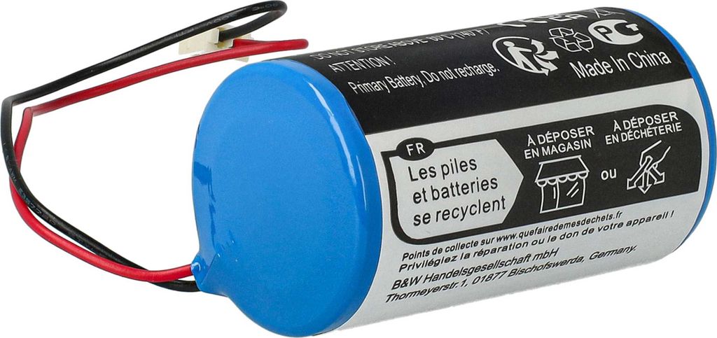 vhbw Batterie Ersatz für Visonic 0-9912-K, ER34615M, Produktbild 2