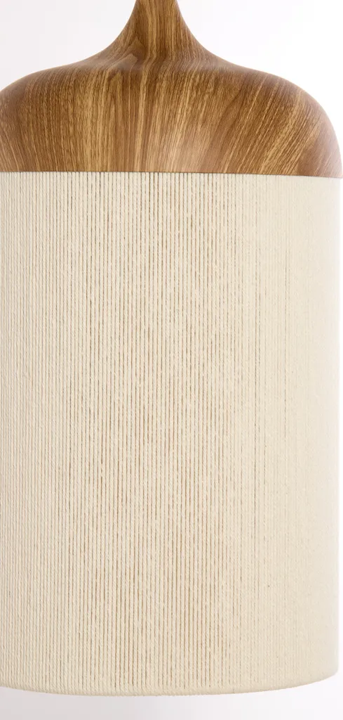 Light & Living - lampada a sospensione - Dania - beige naturale - cotone metallo - Ø 22cm - E27 - 2985543 - 2