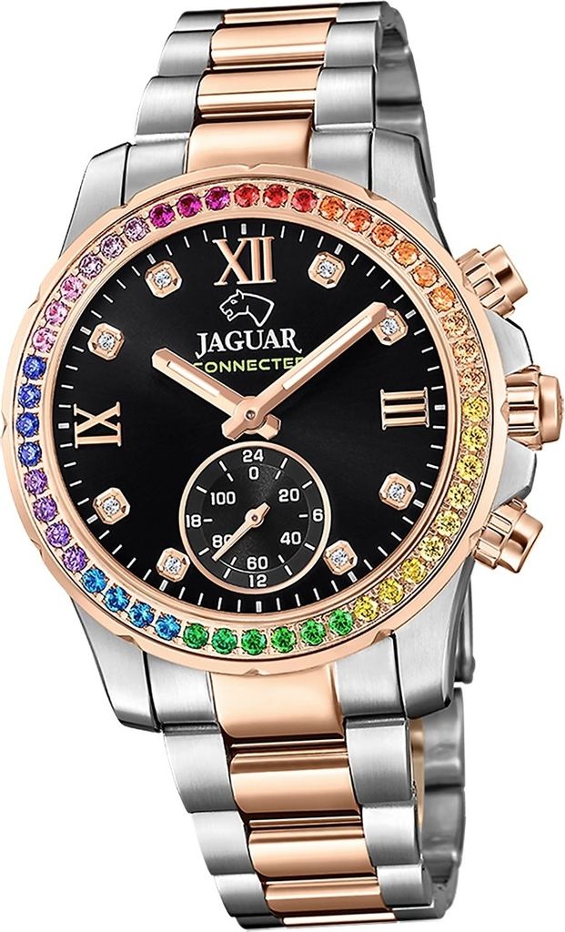 Jaguar Edelstahl Damen Uhr Multifunktion silber rosegold Connected D2UJ981/5