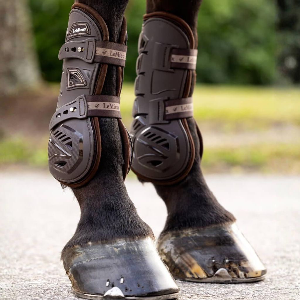 LeMieux Motion Cool Tendon Boot, Farbe:Brown, Größe:L