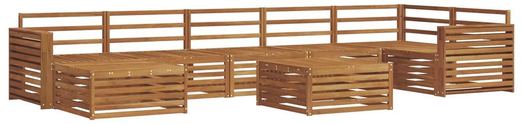 vidaXL Outdoor-Sofagarnitur 8 pcs Natur Massivholz Akazie