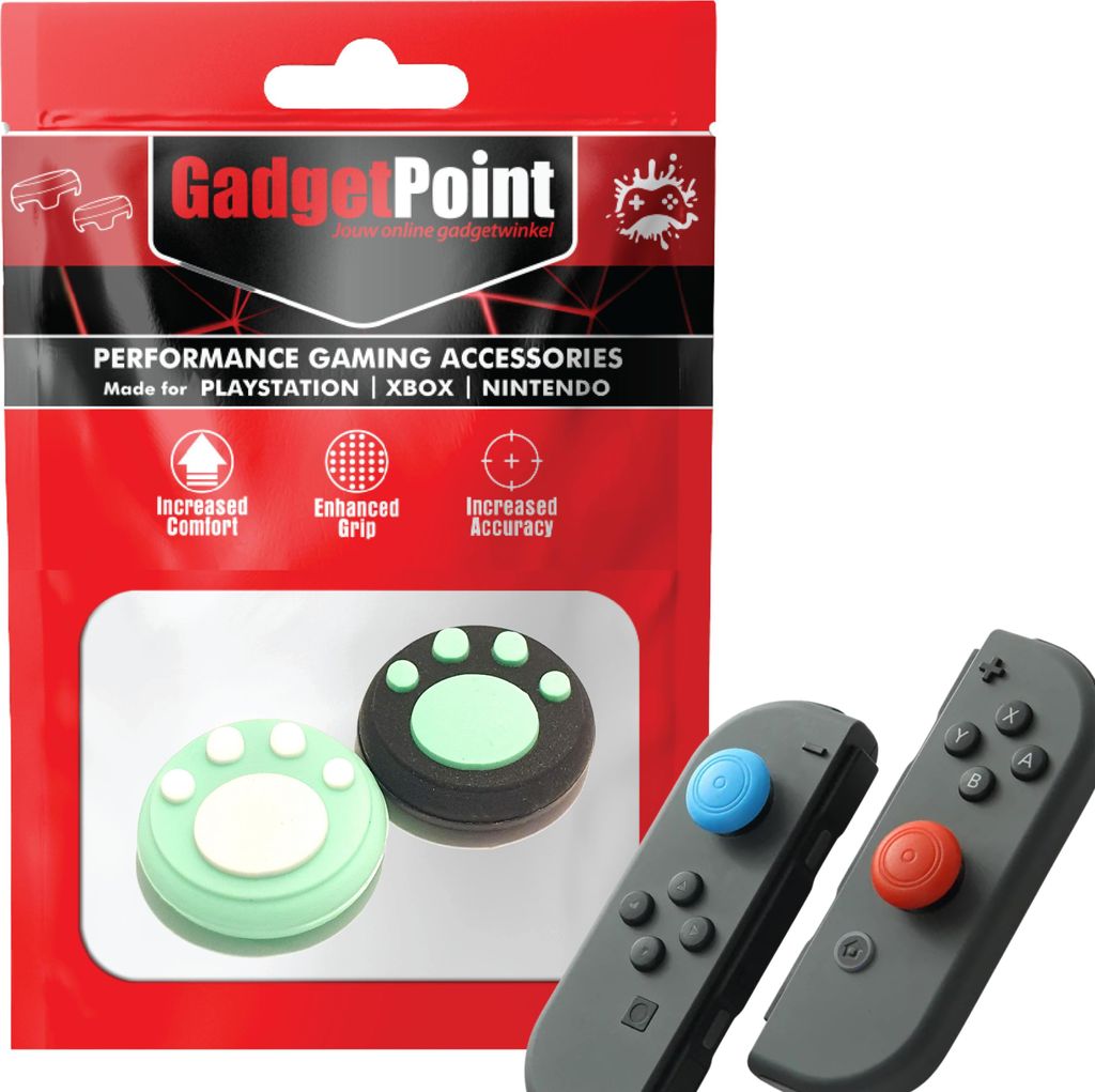 Thumbgrips - Thumb Grips voor Nintendo Switch Joy-Con Controllers - Gaming Thumbgrips - Performance Anti-Slip Thumbsticks - Bescherming Accessoires...