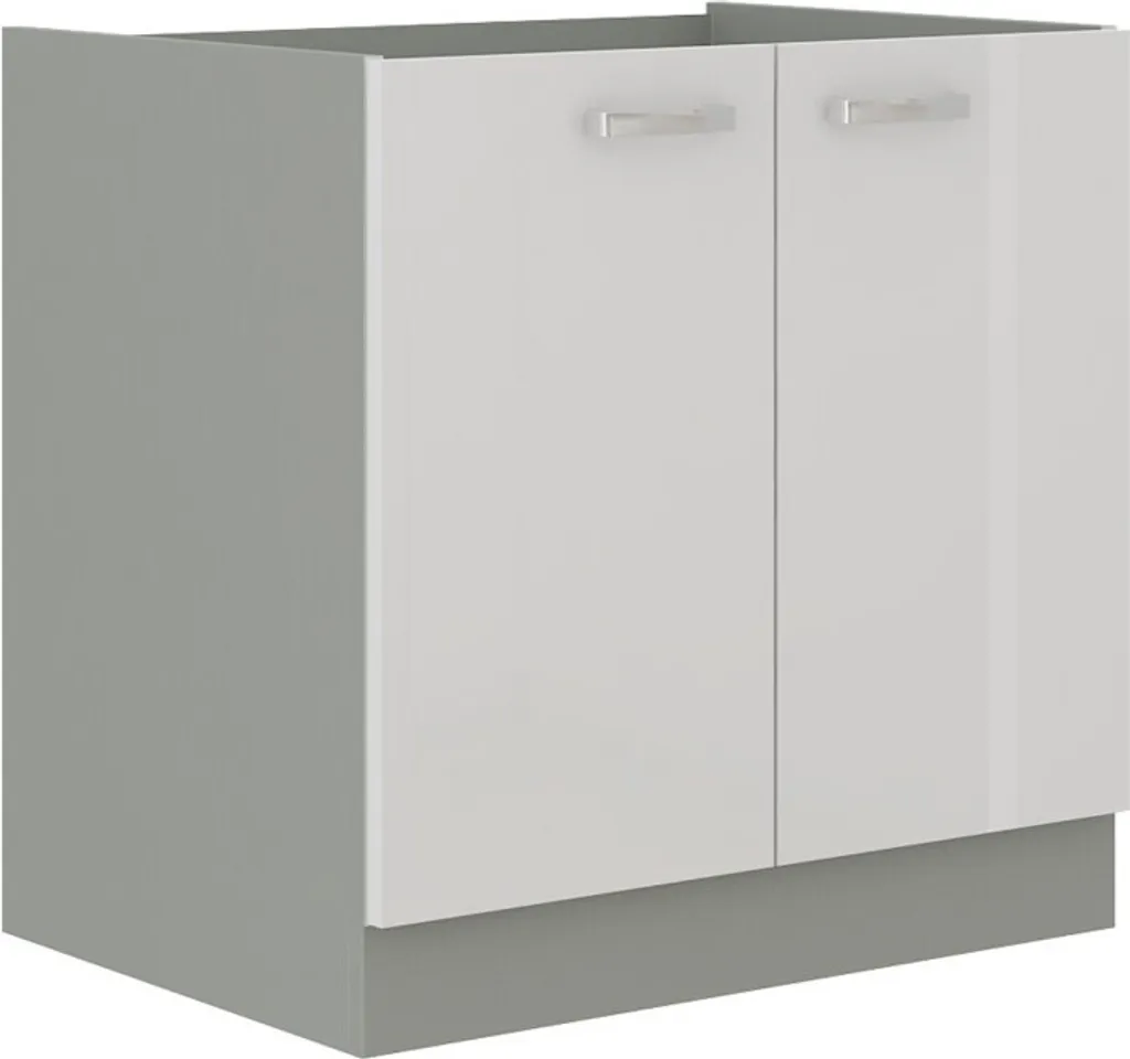 Mobile Cucina ULLERIKE 80 cm Grigio Bianco | Rinnova il tuo Spazio