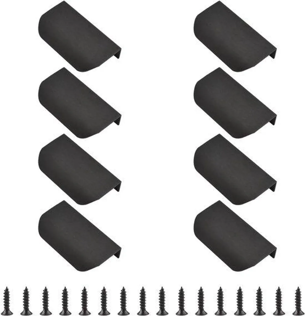 Améliorer vos meubles de cuisine avec ces poignées noires de 80 mm - 8x