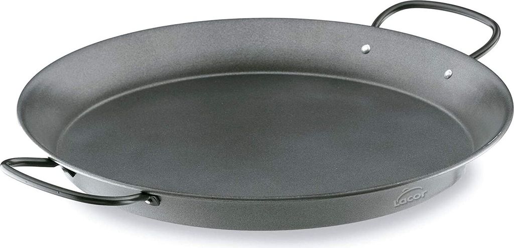 Lacor Paellera Acero Antiadherente 60135 Bratpfanne, 36 cm max. Durchmesser, Edelstahl, Antihaftbeschichtung