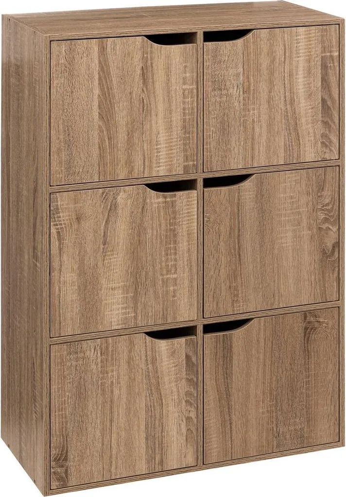 Étagère 6 compartiments Mix N Modul 5Five - Effet Bois Naturel 100cm