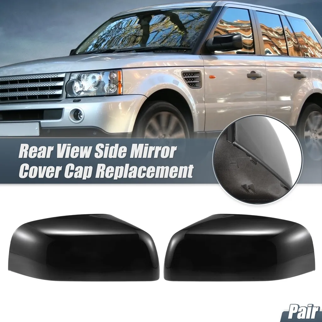 Paire de Couvercles Rétroviseurs Noirs ABS pour Land Rover Range Rover
