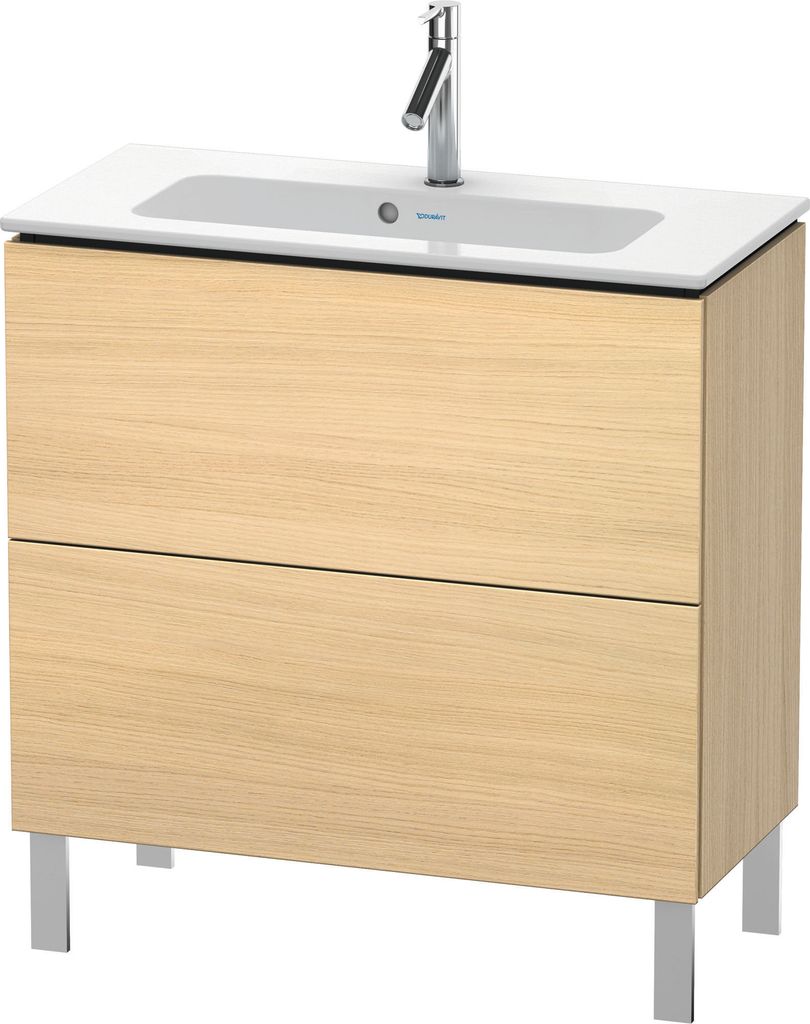 Duravit L-Cube Waschtischunterbau stehend, Compact, 2 Auszüge, 820x704x391mm, LC667407171