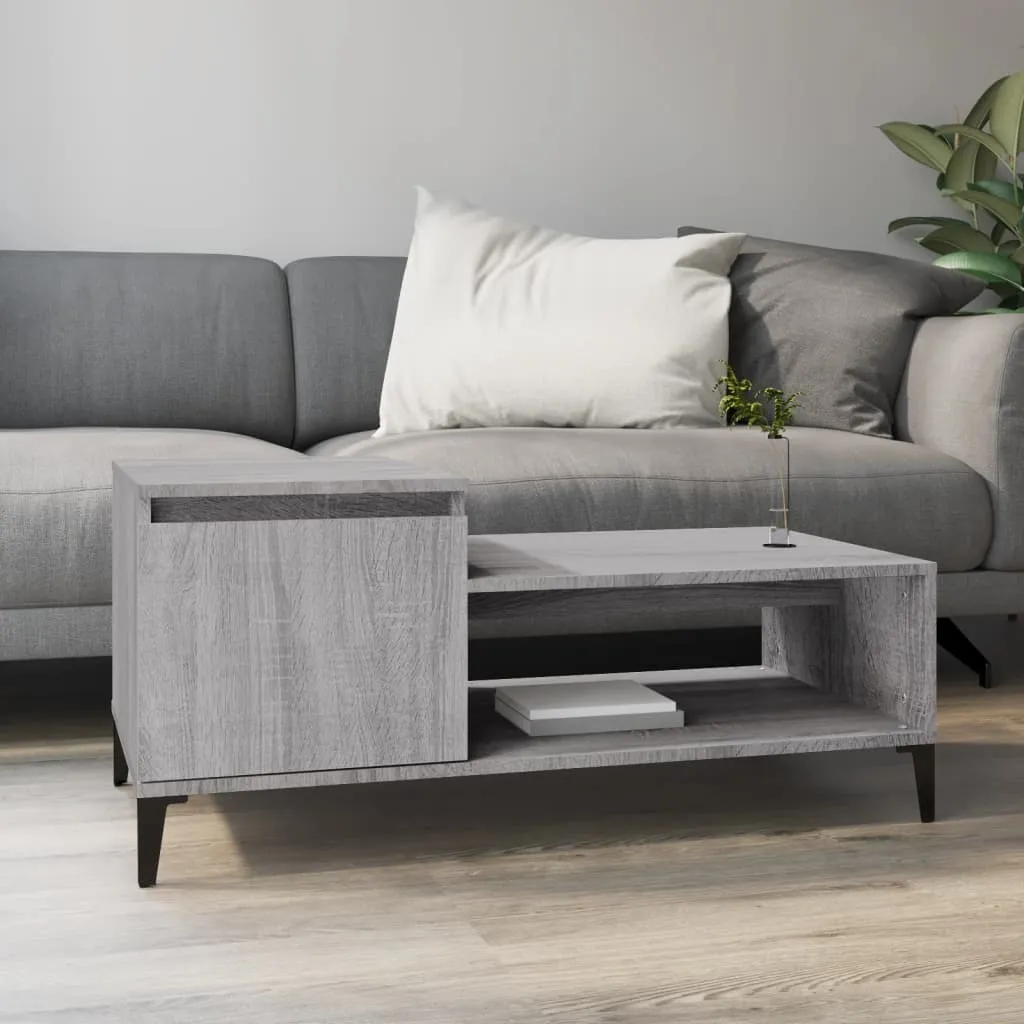 Maison Exclusive Tavolino Grigio Sonoma 100x50x45 cm - Arredo Moderno