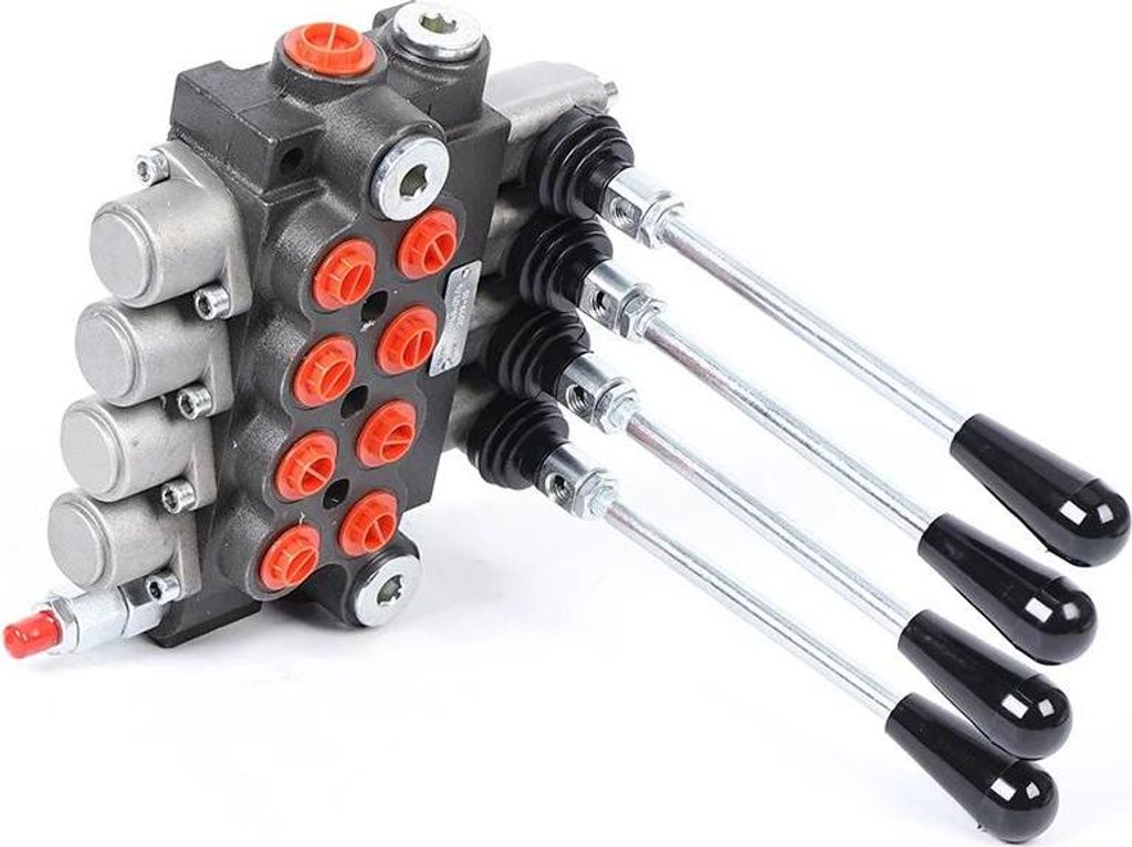 Hydraulik-Wegeventil - P40, 4-fach - 49 l/min - Manuelle Bedienung - Hochdruck - Für doppeltwirkende Zylinder