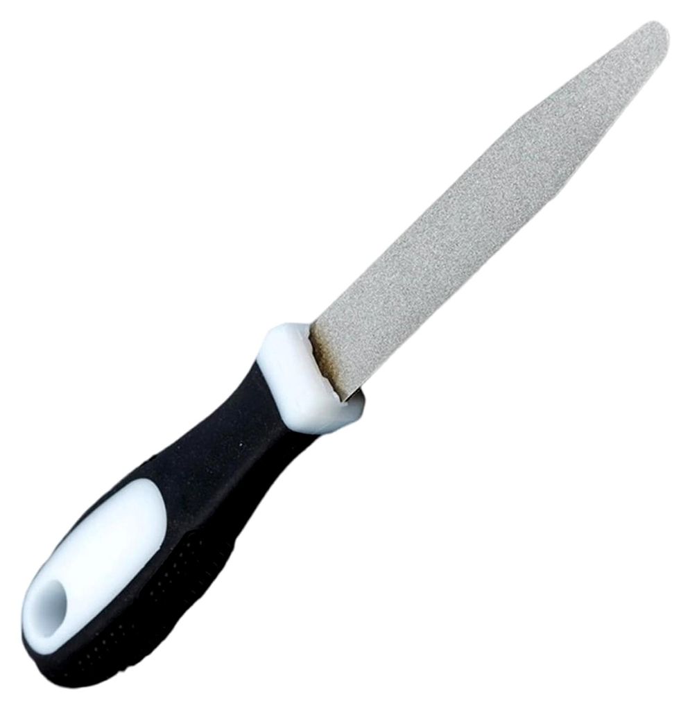 Doppelseitiger Schleifstein, Schleifwerkzeug, Polierplatte für ergonomisches Schleifen von Scheren, Küchenmessern, Outdoor-Ausrüstung und Garten...