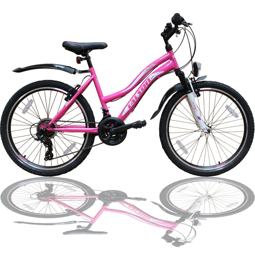 24 Zoll Kinder City Fahrrad Kinderfahrrad Mädchenfahrrad Rad 21 GANG STVO Licht 
