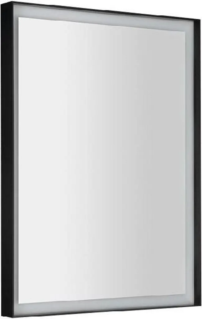 Miroir rétroéclairé LED idéal pour maquillage et rasage 60x80 noir