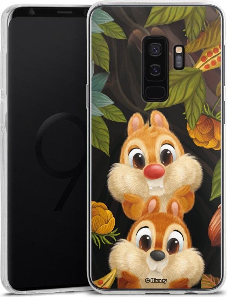 DeinDesign Handyhülle für Samsung Galaxy S9 Plus Duos Silikon Hülle Case Smartphone Schutzhülle Disney Offizielles Lizenzprodukt Chip und Chap