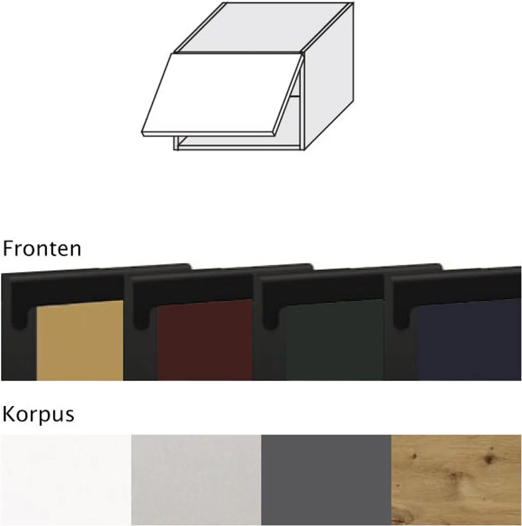 Pensile Cucina VELDEN 50cm Grigio Blu Navy Super Matt - Mobili Qualità