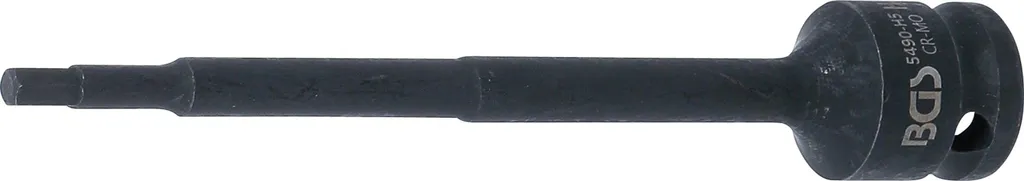 Bussola Esagonale 5mm Extra Lunga 150mm | Attacco 1/2 Pollici Professionale