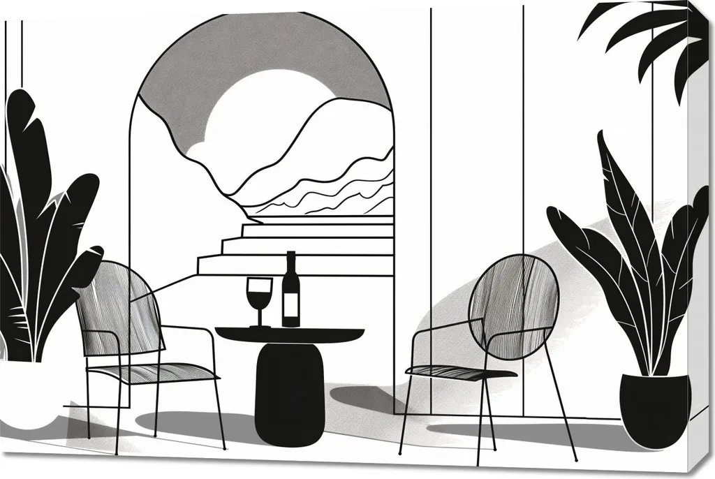 Quadro 90x60 cm Relax in Monocromia | Decorazione Parete Moderna Online