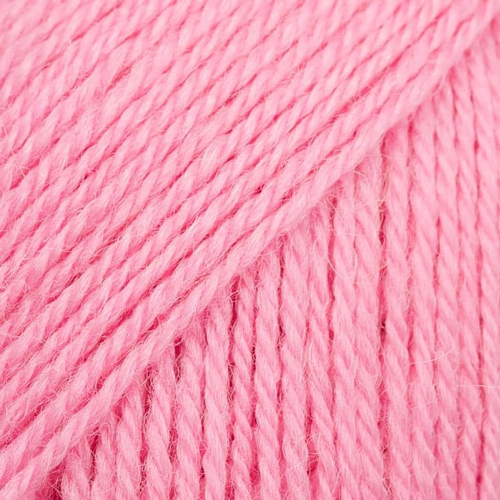 DROPS Flora Garn – 65% Peruanische Wolle, 35% Alpaka, Weiche Rosatöne, Ideal für Norwegermuster