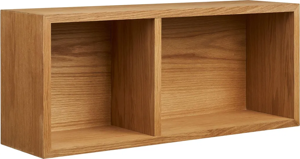 Étagère murale design scandinave chêne Kria avec deux niveaux de pose