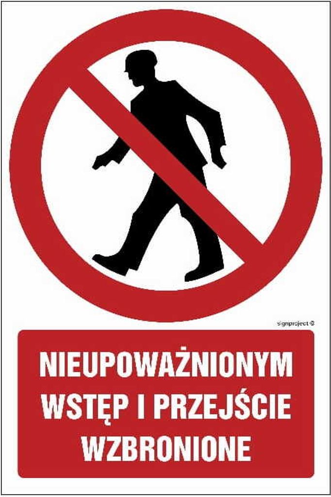 GC003 Unbefugtes Betreten und Passieren verboten
