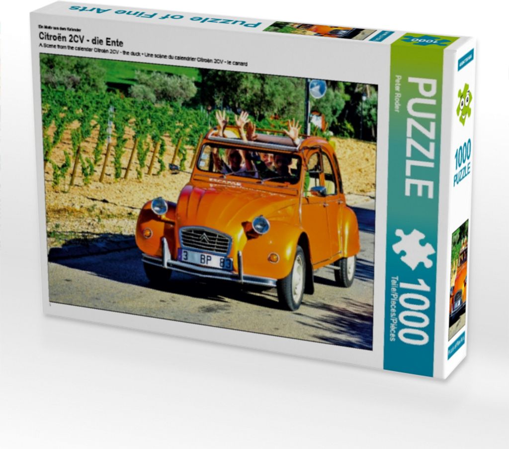CALVENDO Puzzle Ein Motiv aus dem Kalender Citroën 2CV - die Ente | 1000 Teile Lege-Größe 64x48cm Foto-Puzzle für glückliche Stunden