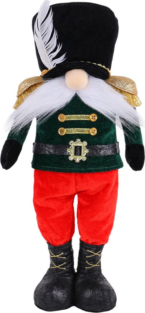 Weihnachtssoldat, teleskopierbare, höhenverstellbare, gesichtslose Figur, festliche Weihnachtsdekoration