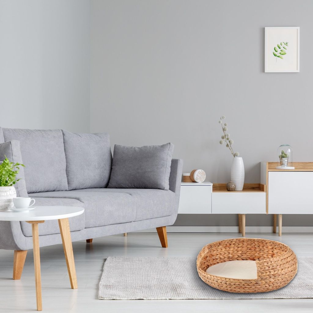 Katzenkorb -opal-, aus Wasserhyazinthe, auch für kleine Produktbild 