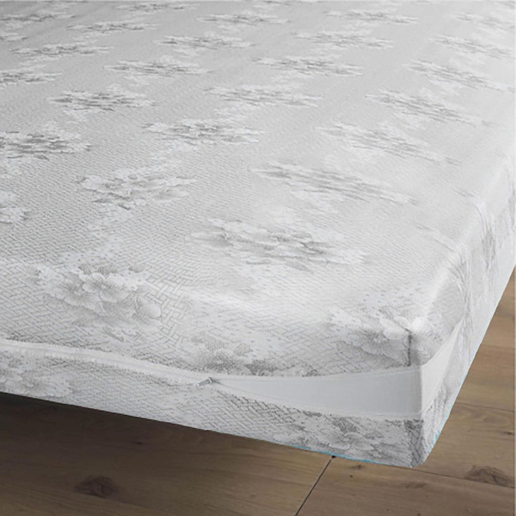 Matratze 140x190 cm grau Stretch-Mesh