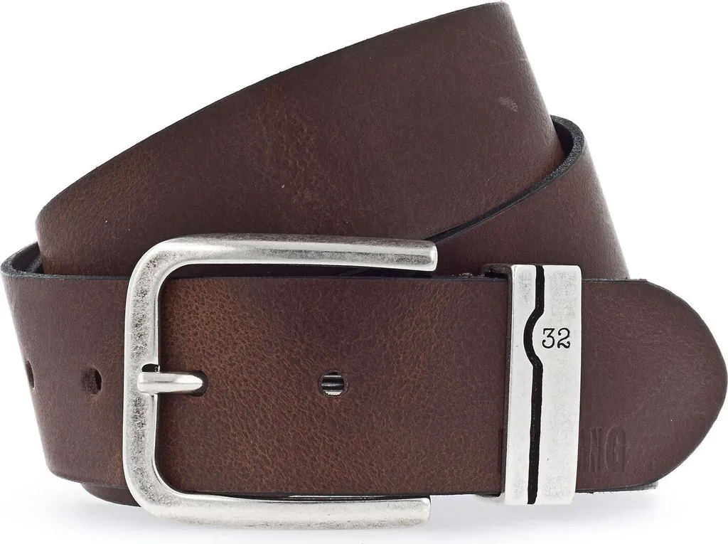 MUSTANG Pelle cintura Fashion Leather Belt W115 Baileys marrone