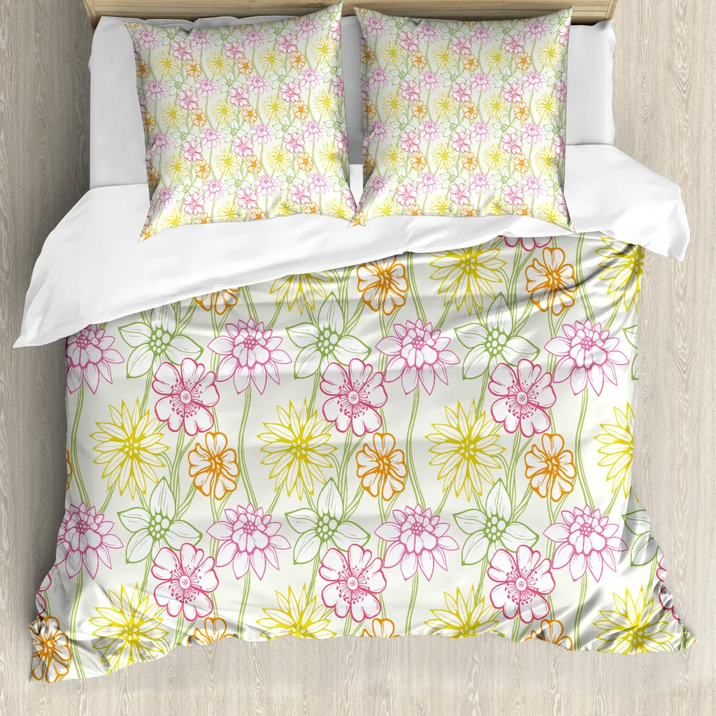 Basta Letti Tristi! Copripiumino Abakuhaus 155x220 Fiori Colorati