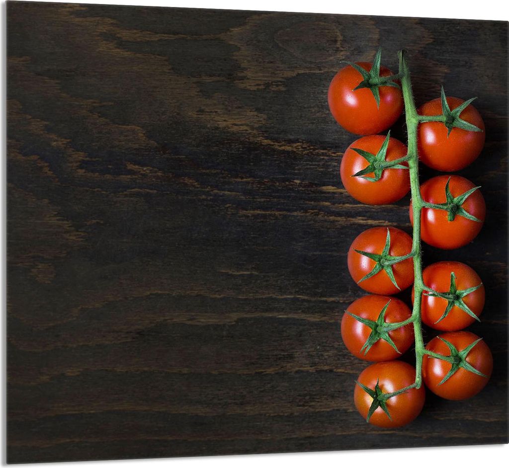 GLASPLATTE FÜR KÜCHE 65x60 Tomate