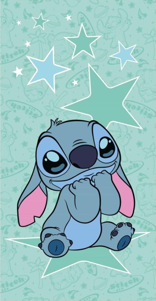 Jerry Fabrics Lilo und Stitch Starstitch Handtuch 70x140 cm Produktbild 