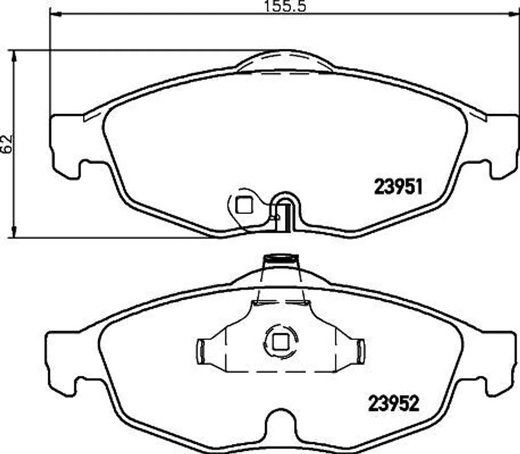 Plaquettes de frein pour Chrysler Sebring - Entretien OE 05018942AA