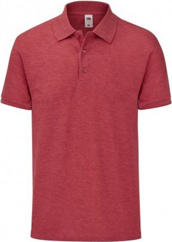 Fruit Of The Loom Herren Piqu Polo Shirt PC3572 (M) (Rot meliert)