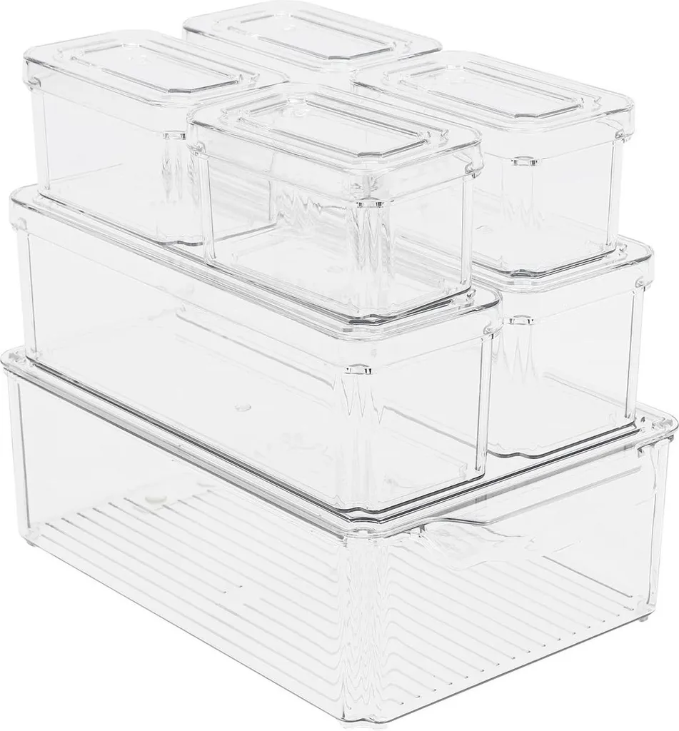Rangement frigo pour fruits et légumes - Organiseurs transparents gain de place