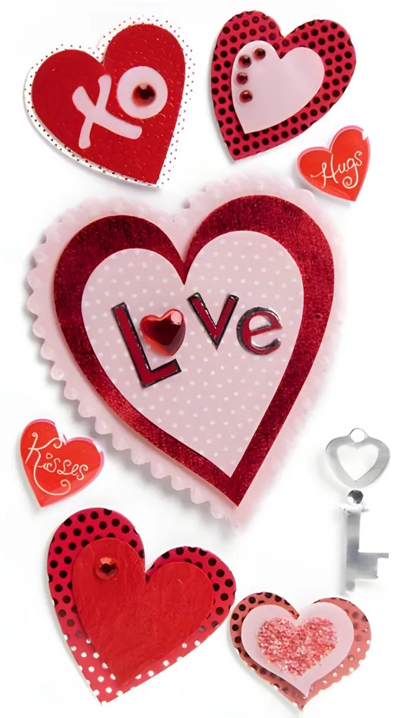 Décorez vos Albums sans Colle : Stickers Love Heyda Faciles à Poser