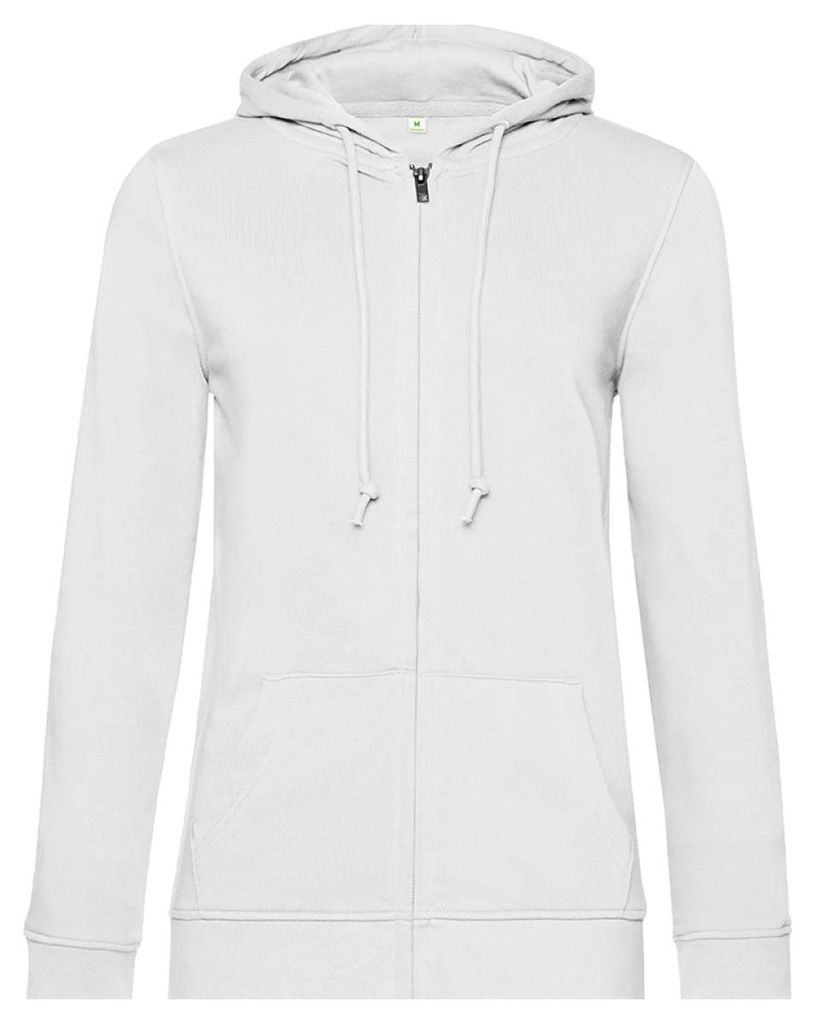 B&C - "Inspire" Hoodie mit durchgehendem Reißverschluss für Damen LT5872 (M) (Weiß)