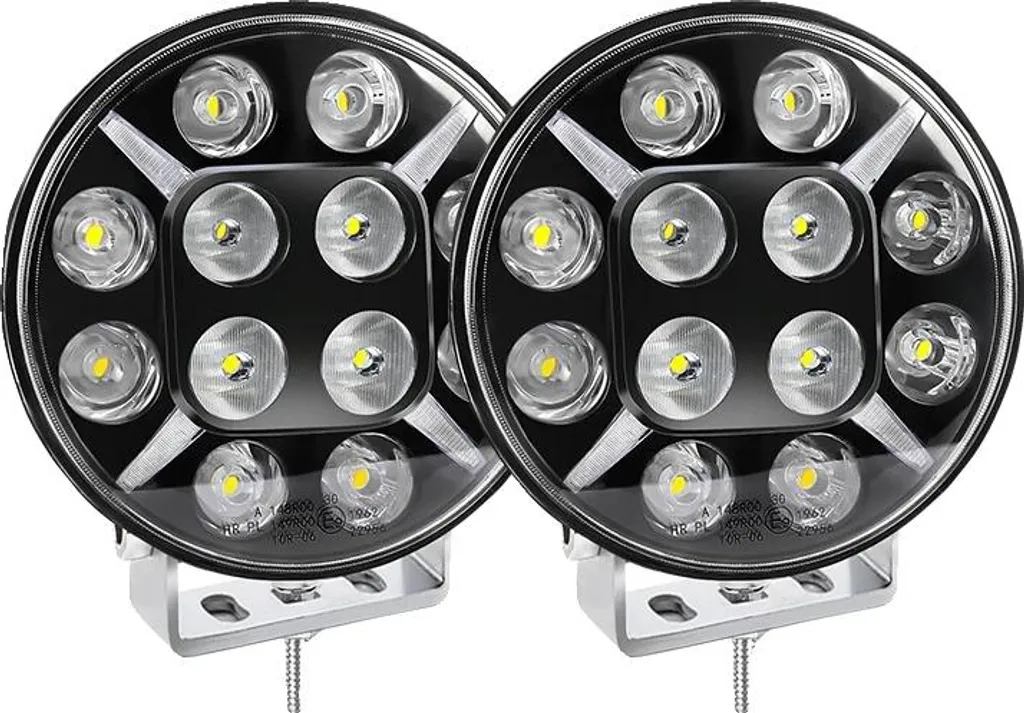 Lampe de Travail LED 24000 LM IP68 de 9 Pouces à Haute Luminosité - 2PC