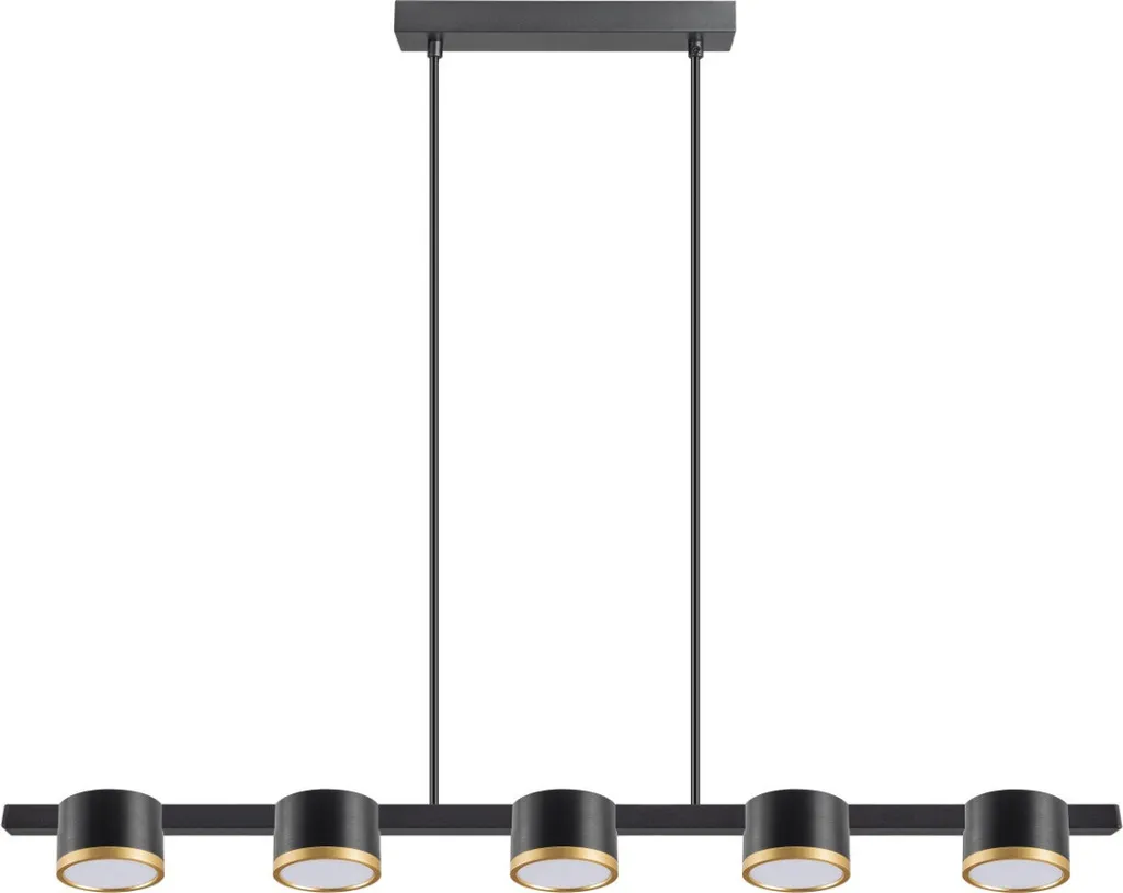 Luminaire design MIRELLA en aluminium 5 points lumineux GX53 longueur 1m
