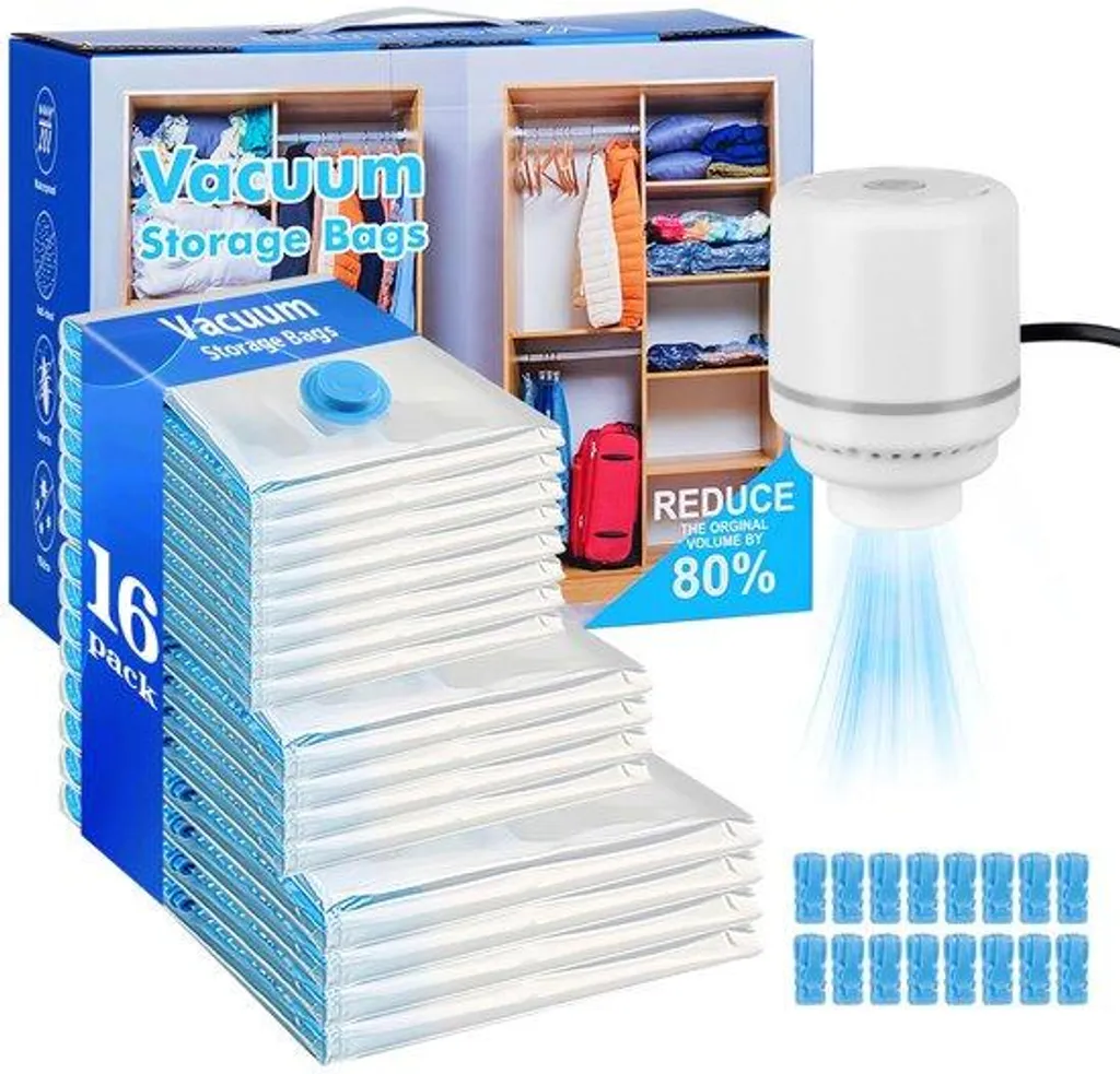 Stop encombrement : 6 sacs aspirateurs jumbo 80x100x38 cm pour linge