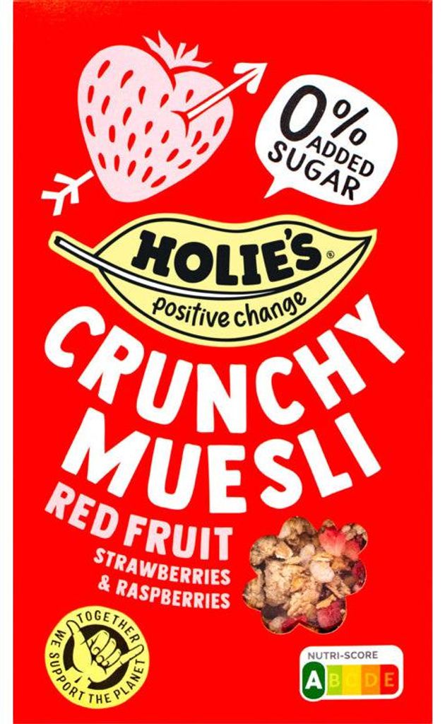 Holie's Crunchy Muesli Red Fruits 400g – Chrupiące musli z Zdjęcie produktu 