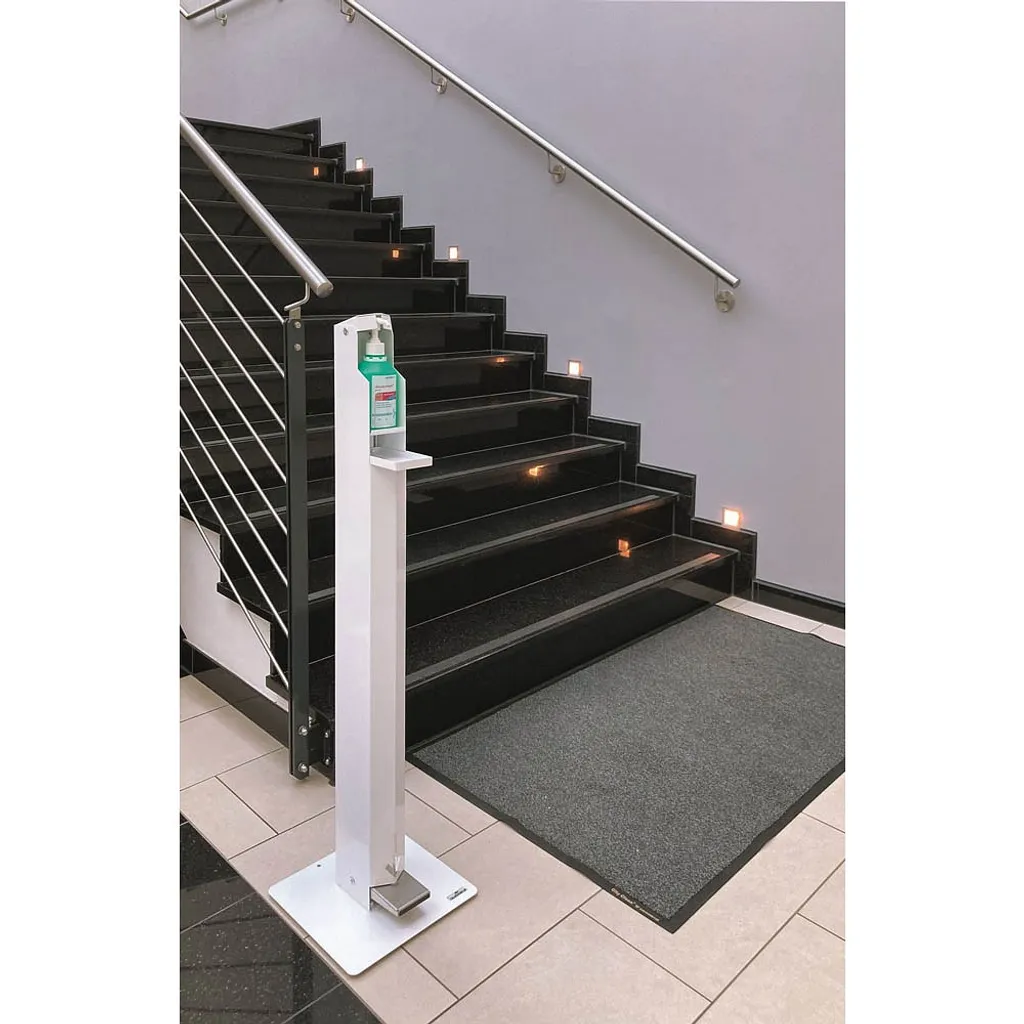 Distributeur désinfectant à levier coudé 0,5 l sur colonne stable - 10
