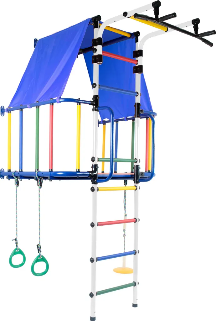 Aire de jeux intérieure en métal avec structure d'escalade Indigo