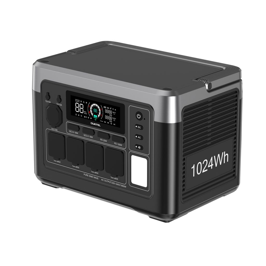 OUKITEL P1000E PLUS Tragbares Kraftwerk 1800W | 1024Wh Produktbild 
