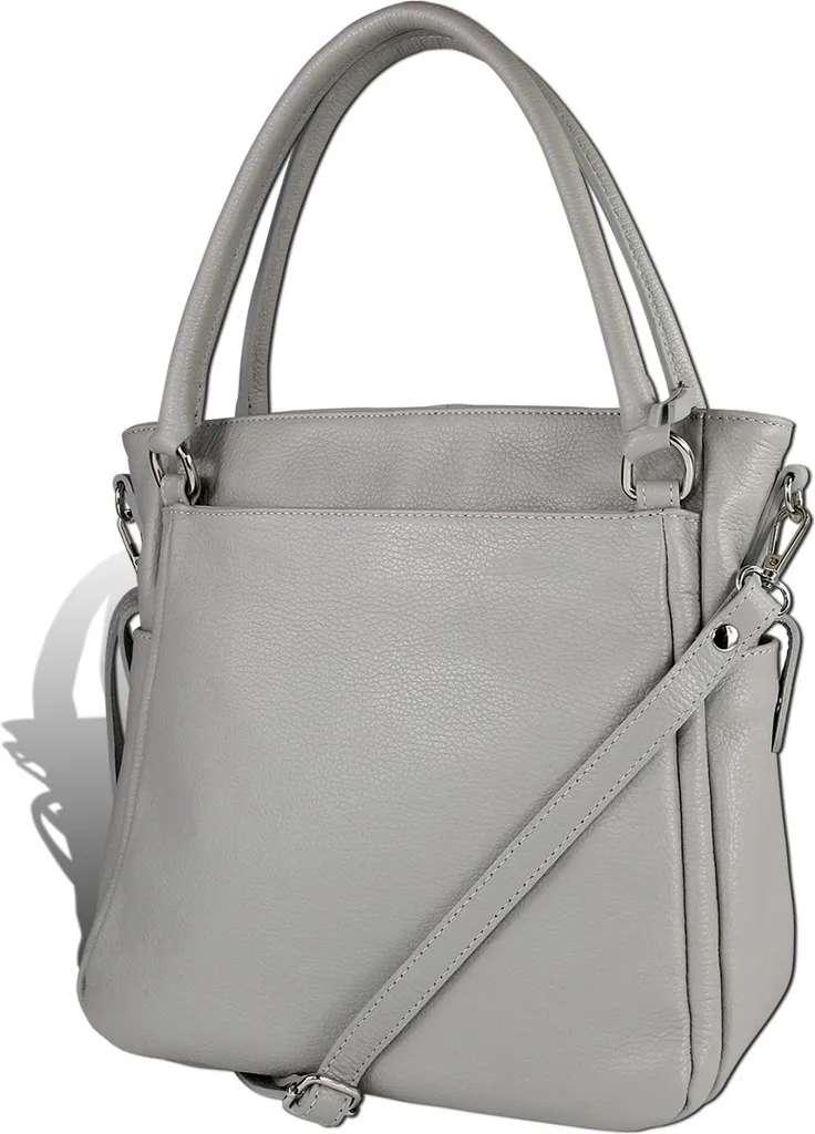 Sac de bureau gris clair Toscanto - Sac à main idéal pour le travail
