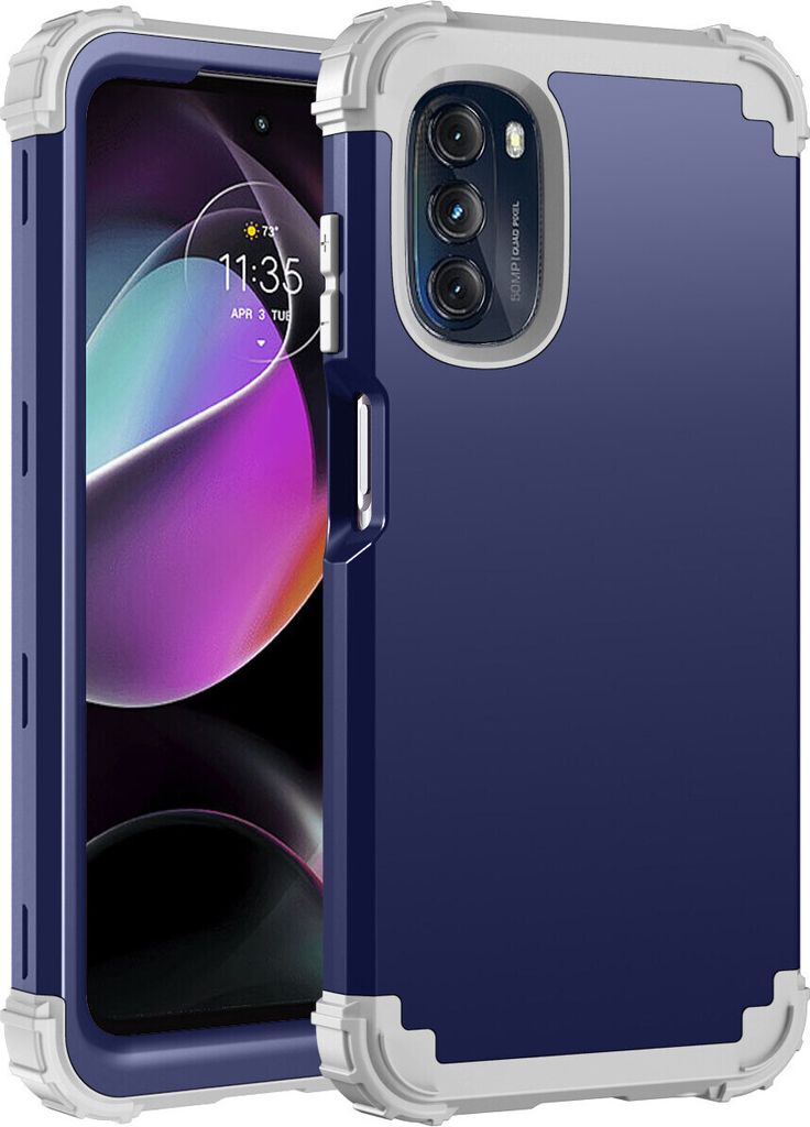 Moto G 5G 2022 Hülle, 3 in 1 Hybrid PC TPU Stossfest Robust Produktbild 