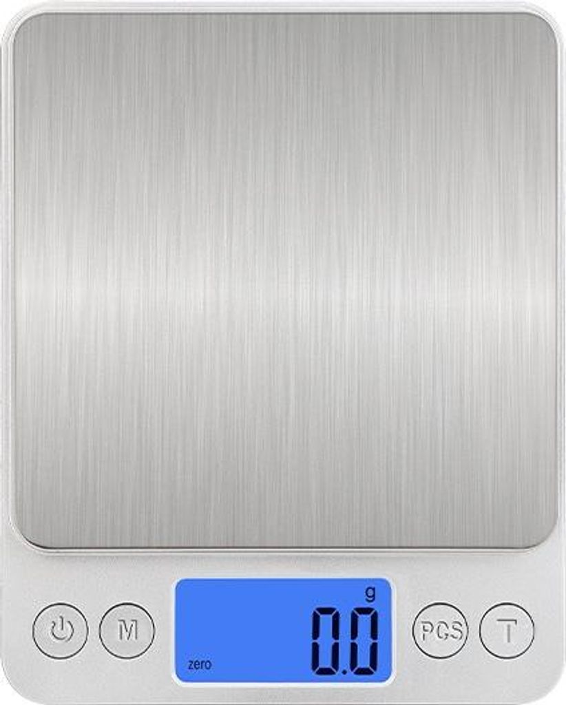 INF Wiederaufladbare Digitale Küchenwaage mit Batterie - Präzise Lebensmittelwaage